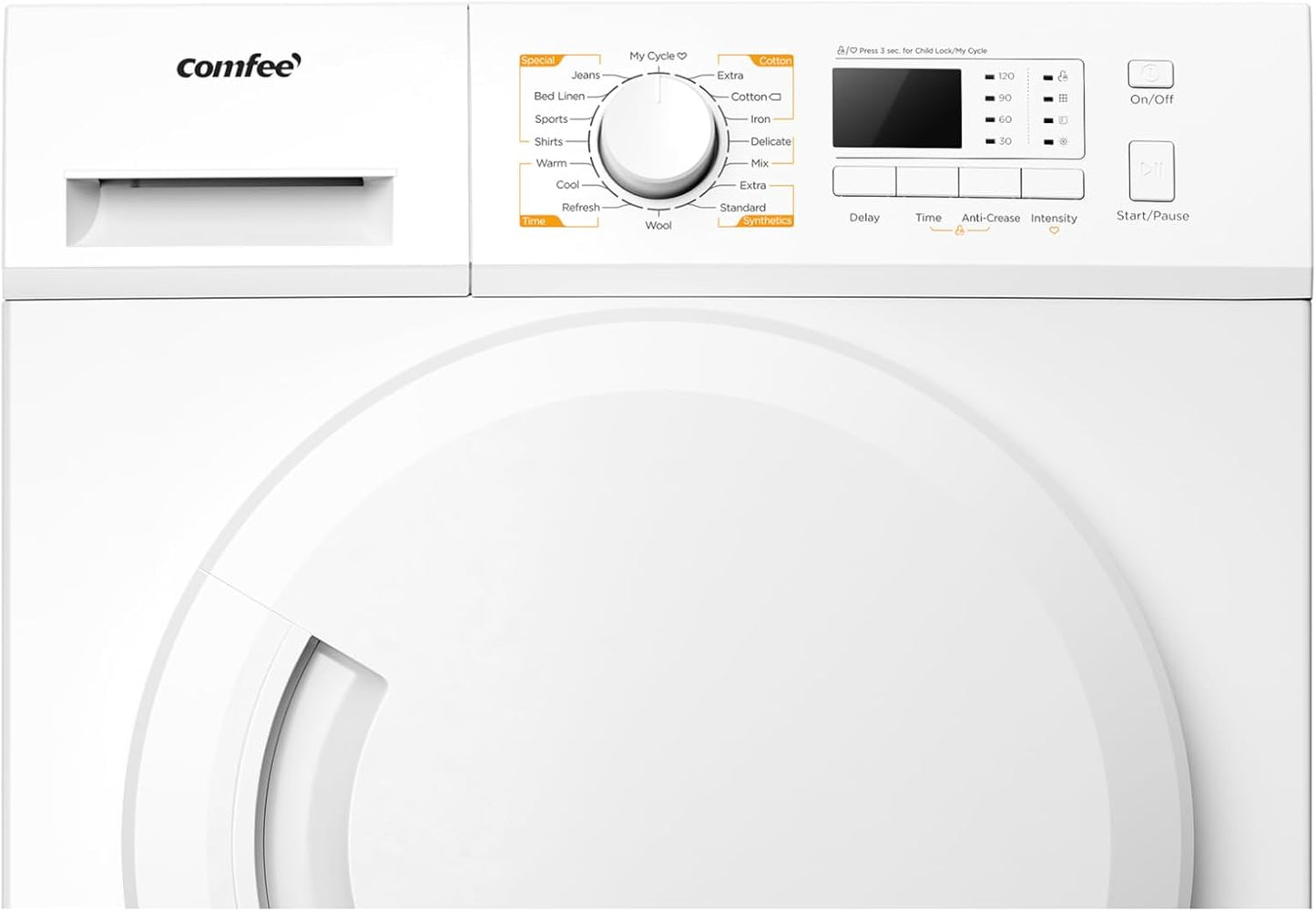 COMFEE' 8kg Heat Pump Tumble Dryer Energy Class A+ White CFG09EH80/W-UK
