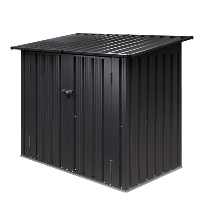 4.7 x 2.9ft Metal Garden Storage Shed with Front & Lift-Up Top Doors