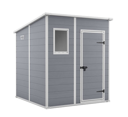 6 x 6ft Pent Garden Storage Shed with Floor, Window & Ventilation