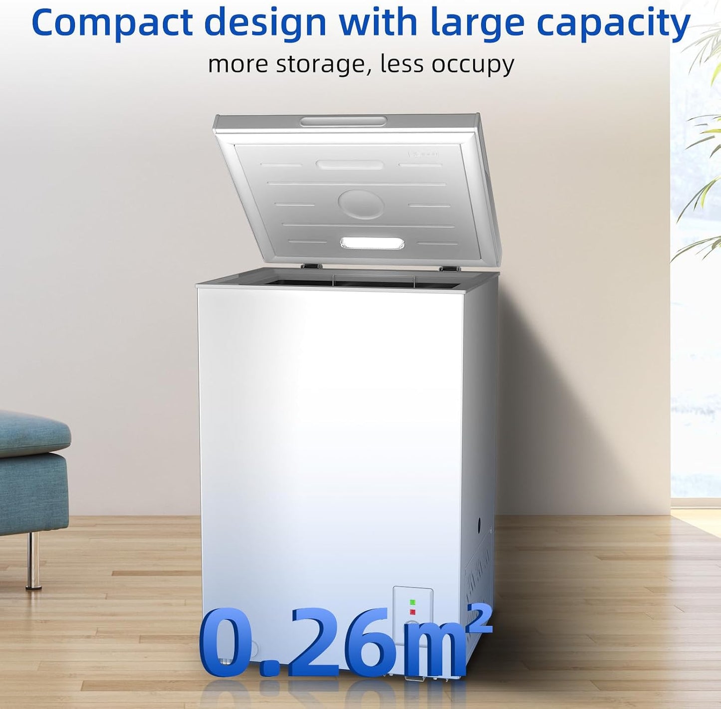 CHiQ FCF98DEU Chest Freezer 99L 4 Star White
