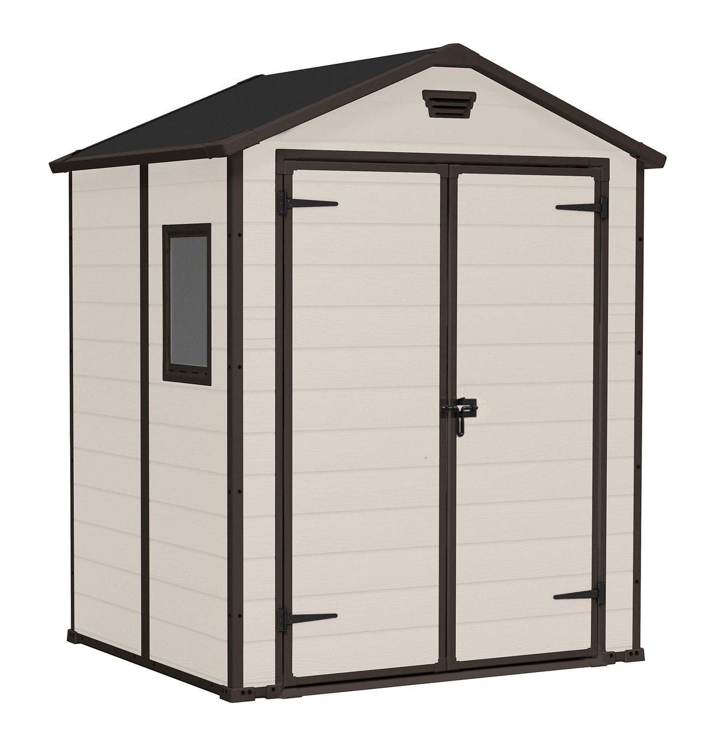 6 x 5ft Apex Garden Storage Shed with Double Doors, Window & Floor